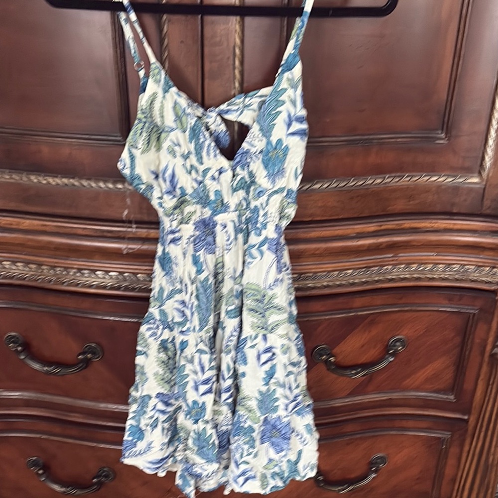 Angie Blue and Green Floral Dress